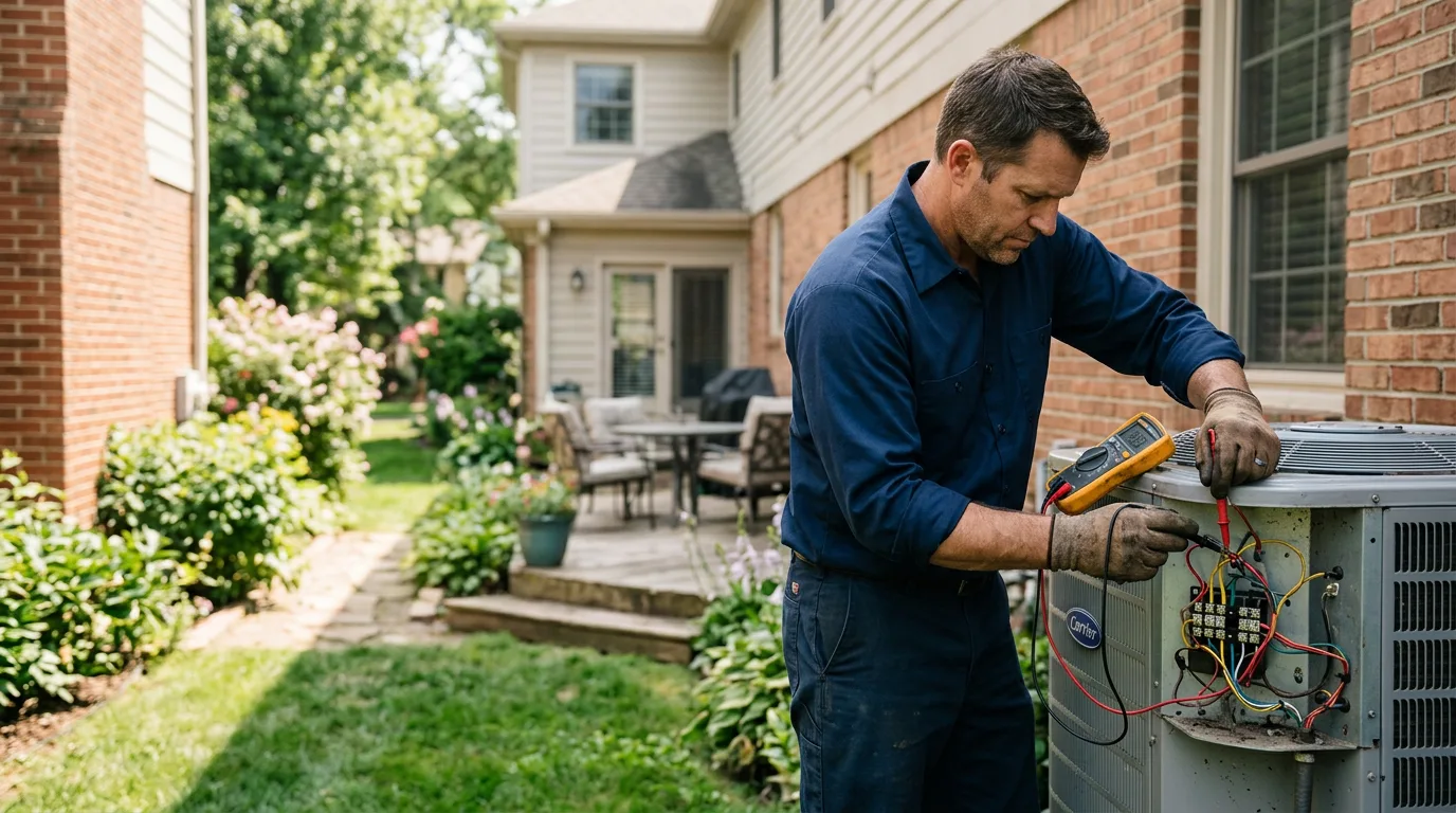 HVAC technician working near Saint Marys City, MD
